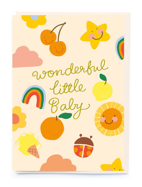 New Baby Card Wonderful Little Baby