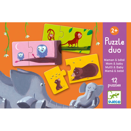 Djeco 2pc Puzzles - Mom and Baby