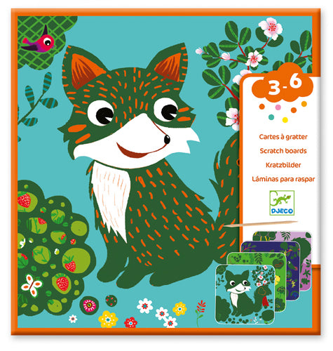 Djeco Scratch Cards - Country Creatures