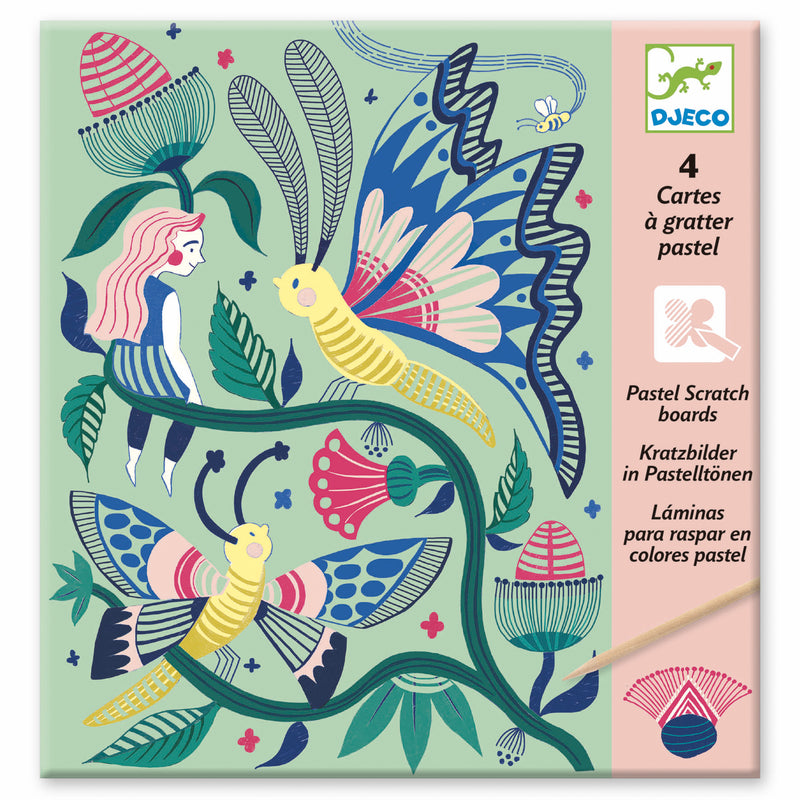 Djeco Scratch Cards - Fantasy Garden