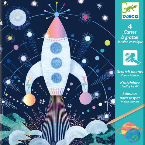 Djeco Scratch Cards -Cosmic Mission