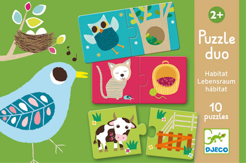 Djeco 2pc Puzzles - Habitat