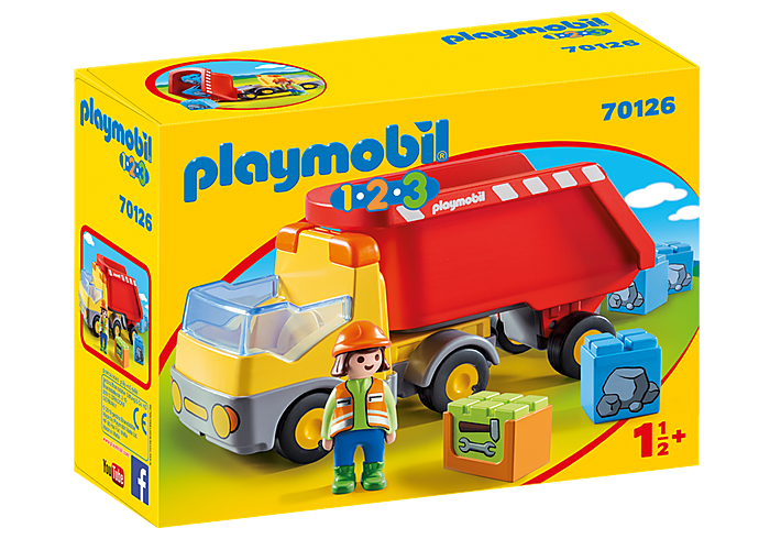 Playmobil - 1 2 3 - Dump Truck - 70126