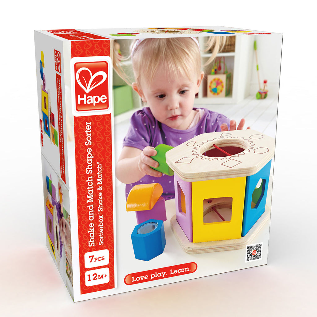 Hape shake and 2025 match shape sorter