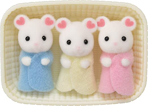 Calico Critters - Marshmallow Mouse Triplets