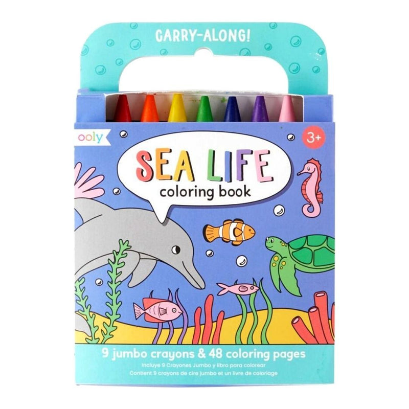 ooly Carry Along Crayon & Colouring Book Kit - Various Styles