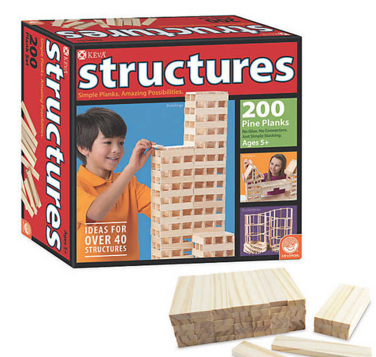 KEVA Structures 200 Plank Set