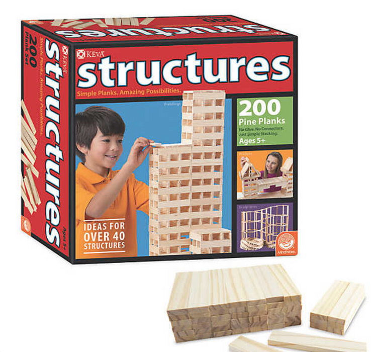KEVA Structures 200 Plank Set