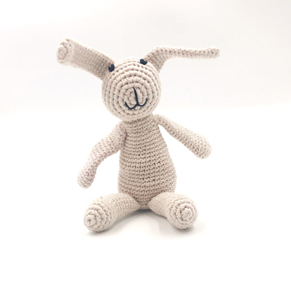Pebble Organic My First Bunny Rattle - Natural