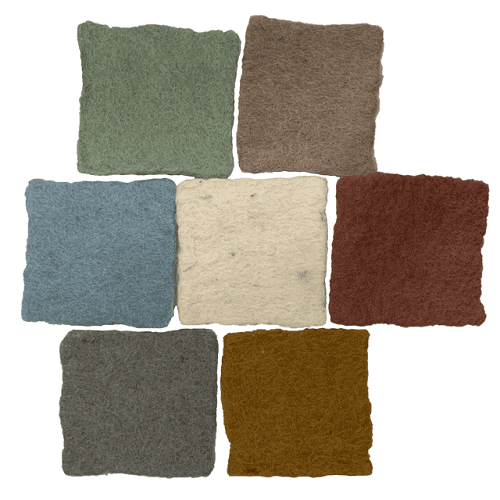 Papoose Earth Felt Squares
