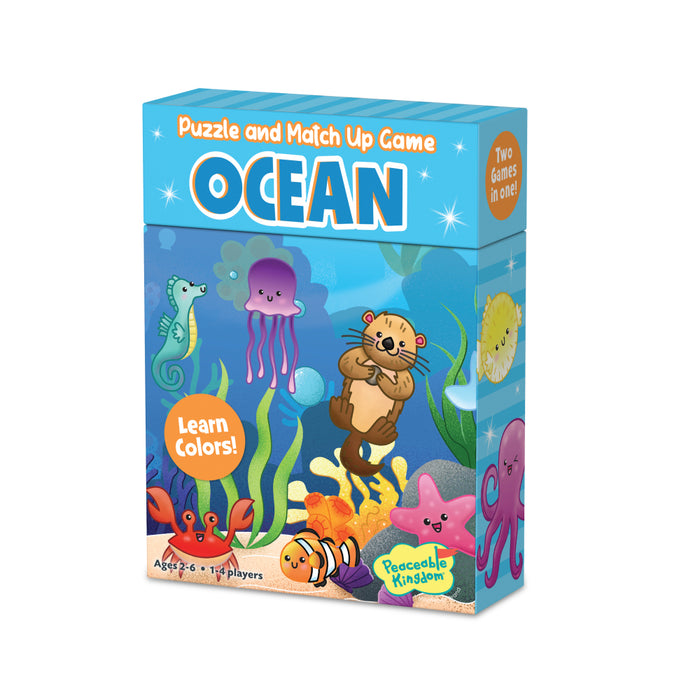 Peaceable Kingdom Ocean Match Up and Puzzle Game