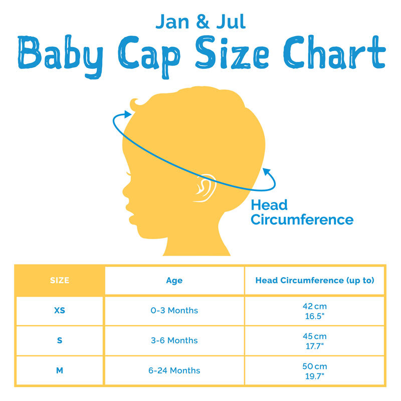 Jan & Jul Sun Soft Baby Cap - Blue - Various Sizes