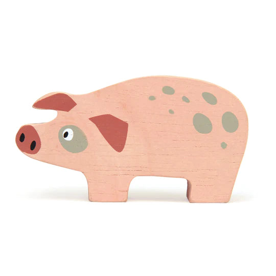 Wooden Farmyard Animal - Pig