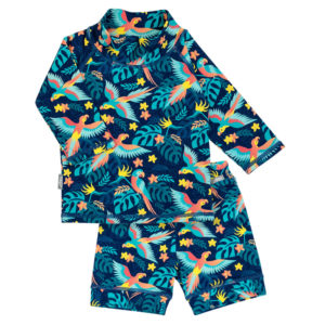 Jan & Jul Sun & Splash 2-PC UV Swimsuit - Parrot