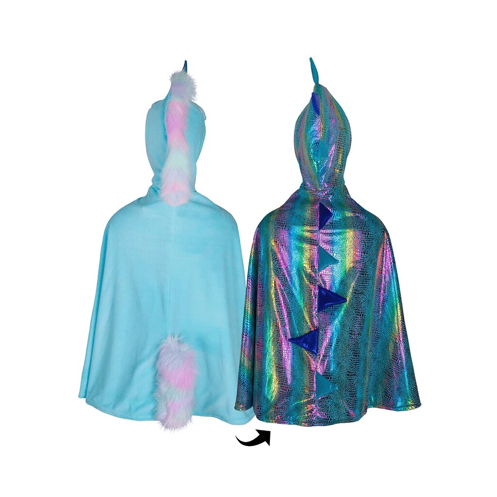 Great Pretenders Unicorn Dragon Reversible Cape SZ 5-6