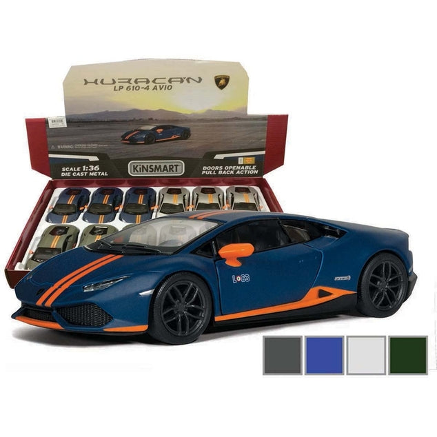 Diecast Lamborghini Huracan LP610-4 Avio Matte - Various Colours