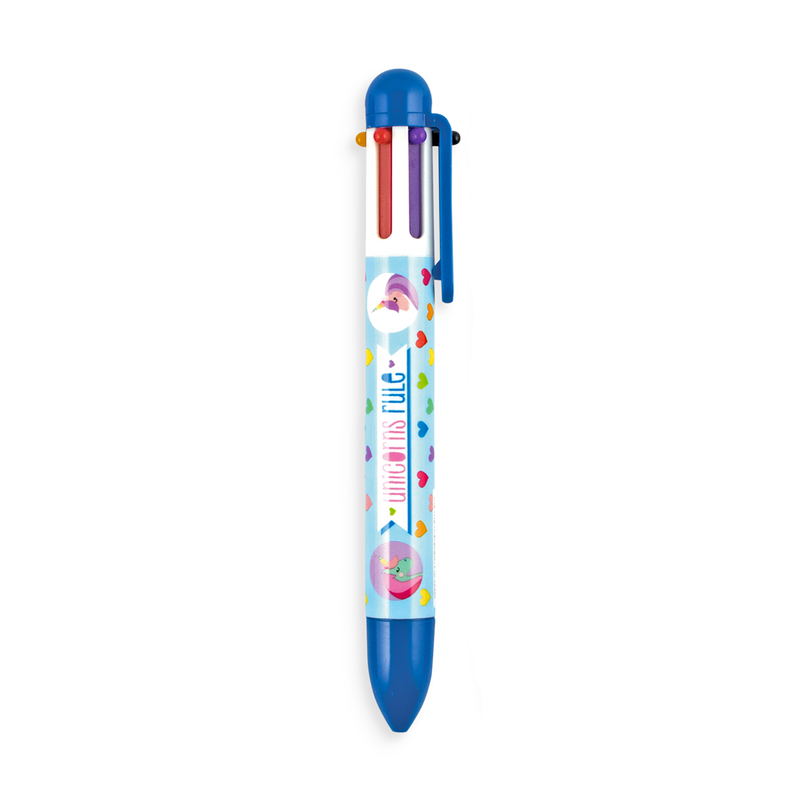ooly 6 Click Multi Colour Pens - Unique Unicorns