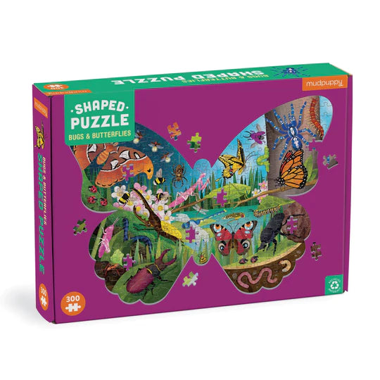 Bugs & Butterflies Shaped Puzzle 300pc Puzzle