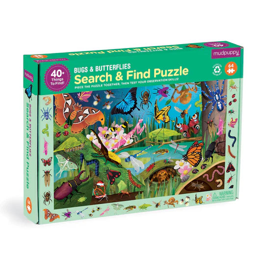 Bugs & Butterflies Search and Find 64pc Puzzle