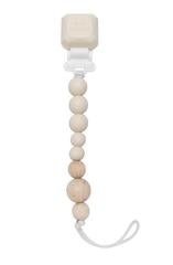 Loulou Lollipop Colour Pop Silicone and Wood Pacifier Clip - Various Styles