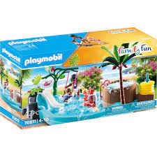 Playmobil - Family Fun - Children's Pool With Slide - 70611