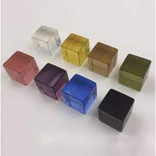 Earth Lucite Cubes 16pc