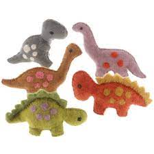 Organic Cotton Dinosaur Baby Rattle Toy - Non-Toxic and Eco