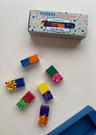 Moulin Roty Multi-coloured Wax Crayon Blocks