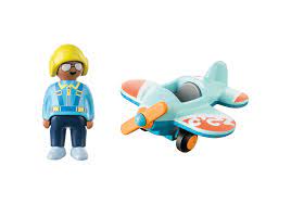 Playmobil - 1 2 3 - Airplane - 71159