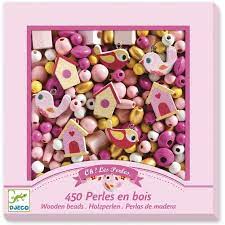 Djeco Wooden Beads - Birds