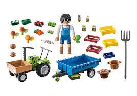 Playmobil - Country - Harvest Tractor with Trailer - 71249