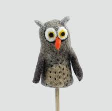 The Winding Road - Felt Finger Puppet - Owl