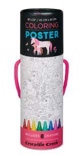 Crocodile Creek Color A Poster with Crayons - Various Styles