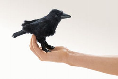 Mini Raven Finger Puppet