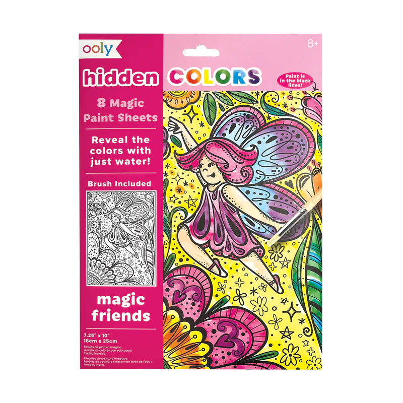 ooly Hidden Colors Magic Paint Sheets 9pc - Various Styles