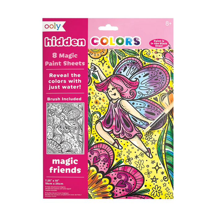 ooly Hidden Colors Magic Paint Sheets 9pc - Various Styles