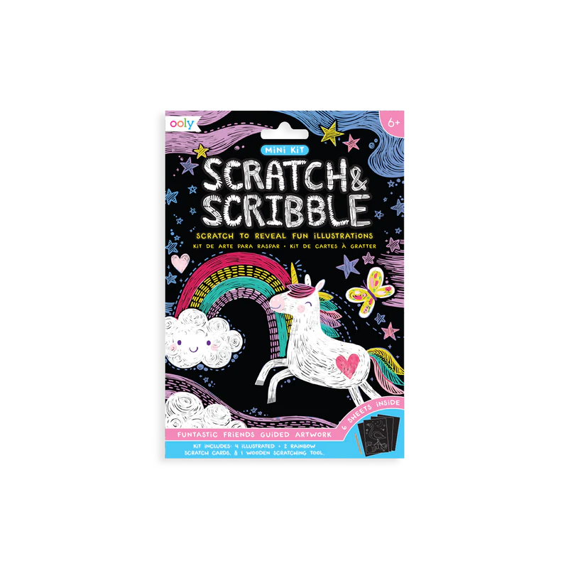 ooly Mini Scratch & Scribble Art Kit - Various Styles