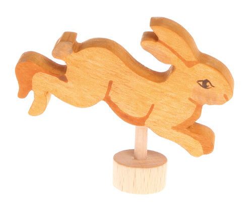 Handcoloured Deco Small Jumping Rabbit by Grimm's