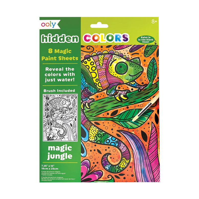 ooly Hidden Colors Magic Paint Sheets 9pc - Various Styles