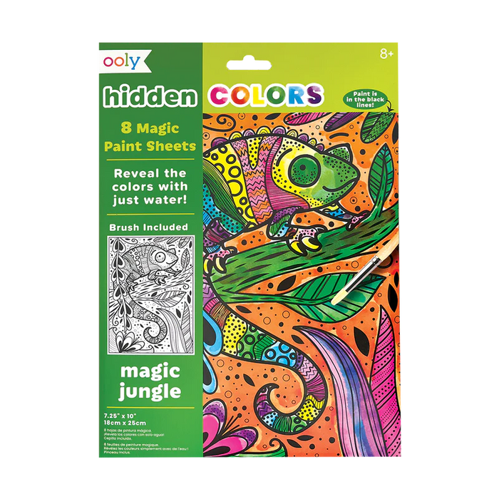 ooly Hidden Colors Magic Paint Sheets 9pc - Various Styles