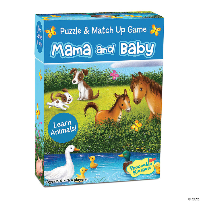 Peaceable Kingdom Match Up Puzzle - Mama and Baby