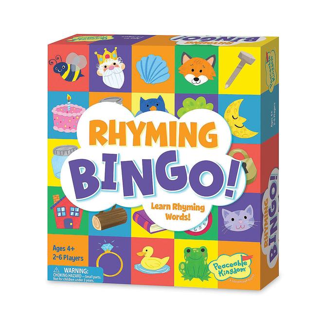 Peaceable Kingdom Rhyming Bingo