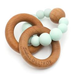 Loulou Lollipop Bubble Silicone and Wood Teether - Various Styles