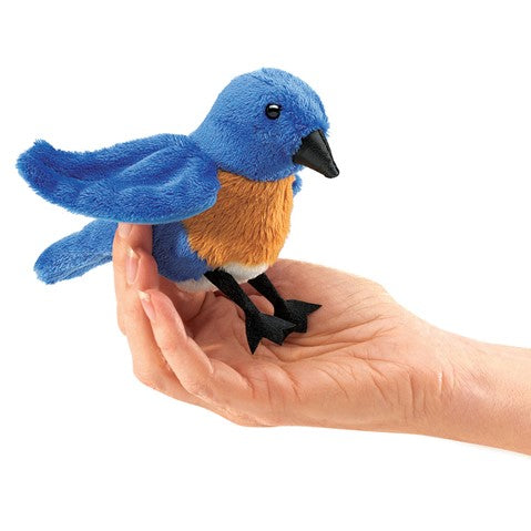 Mini Blue Bird Finger Puppet