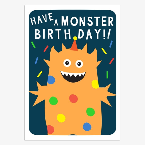 Birthday Card Monster Birthday