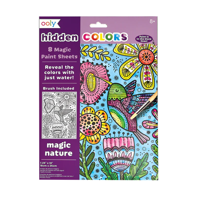 ooly Hidden Colors Magic Paint Sheets 9pc - Various Styles
