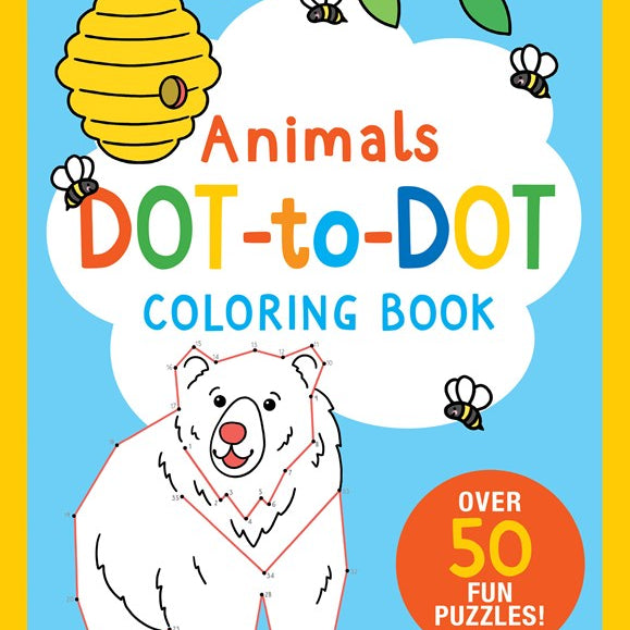 Animals Dot-To-Dot Coloring Book
