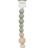 Loulou Lollipop Colour Pop Silicone and Wood Pacifier Clip - Various Styles