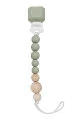 Loulou Lollipop Colour Pop Silicone and Wood Pacifier Clip - Various Styles