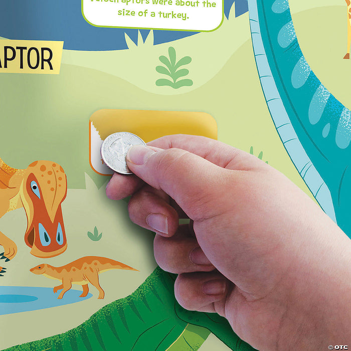 Peaceable Kingdom Scratch-a-Fact Poster: Dinosaurs